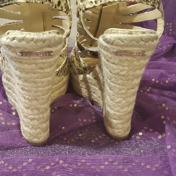 Jimmy Choo Wedge Shoes Python Print - Picture 7 of 15